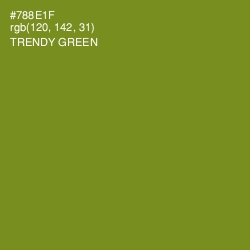 #788E1F - Trendy Green Color Image