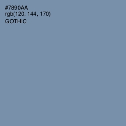 #7890AA - Gothic Color Image