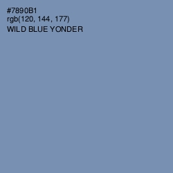 #7890B1 - Wild Blue Yonder Color Image