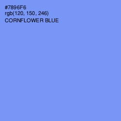 #7896F6 - Cornflower Blue Color Image