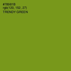 #78981B - Trendy Green Color Image