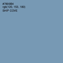 #7899B4 - Ship Cove Color Image