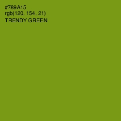 #789A15 - Trendy Green Color Image