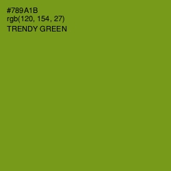 #789A1B - Trendy Green Color Image