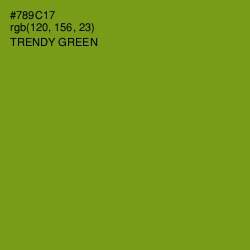 #789C17 - Trendy Green Color Image