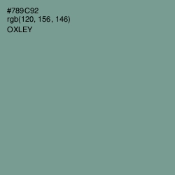 #789C92 - Oxley Color Image