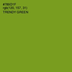 #789D1F - Trendy Green Color Image