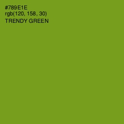 #789E1E - Trendy Green Color Image