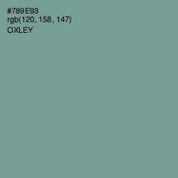 #789E93 - Oxley Color Image