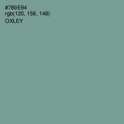 #789E94 - Oxley Color Image