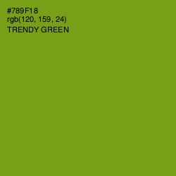 #789F18 - Trendy Green Color Image
