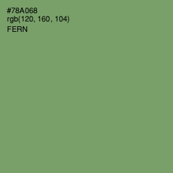 #78A068 - Fern Color Image