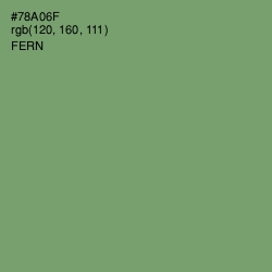 #78A06F - Fern Color Image