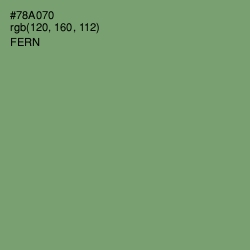 #78A070 - Fern Color Image