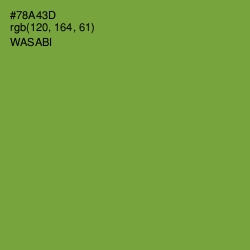 #78A43D - Wasabi Color Image