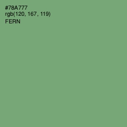 #78A777 - Fern Color Image