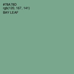 #78A78D - Bay Leaf Color Image