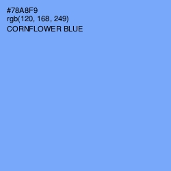 #78A8F9 - Cornflower Blue Color Image