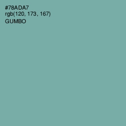 #78ADA7 - Gumbo Color Image