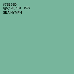 #78B59D - Sea Nymph Color Image