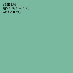 #78B9A0 - Acapulco Color Image