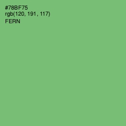 #78BF75 - Fern Color Image