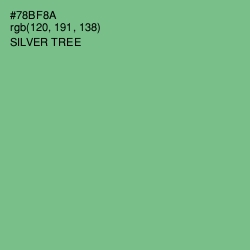 #78BF8A - Silver Tree Color Image