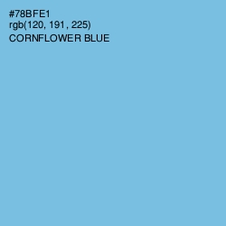 #78BFE1 - Cornflower Blue Color Image