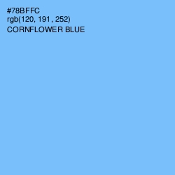 #78BFFC - Cornflower Blue Color Image