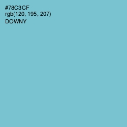 #78C3CF - Downy Color Image