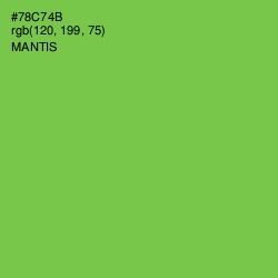 #78C74B - Mantis Color Image