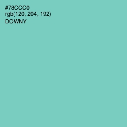 #78CCC0 - Downy Color Image