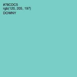 #78CDC5 - Downy Color Image