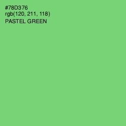 #78D376 - Pastel Green Color Image