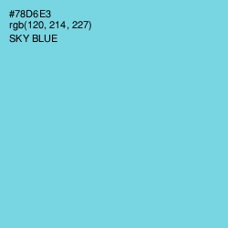 #78D6E3 - Sky Blue Color Image