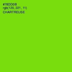 #78DD0B - Chartreuse Color Image