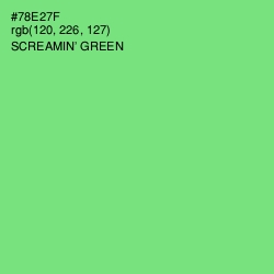 #78E27F - Screamin' Green Color Image