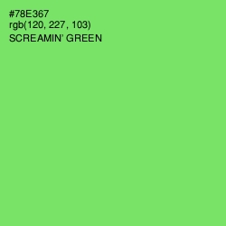 #78E367 - Screamin' Green Color Image