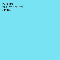 #78E4F3 - Spray Color Image