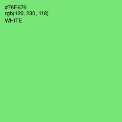 #78E676 - Screamin' Green Color Image