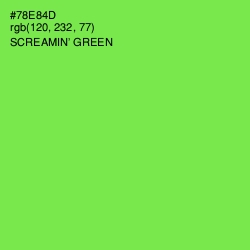 #78E84D - Screamin' Green Color Image