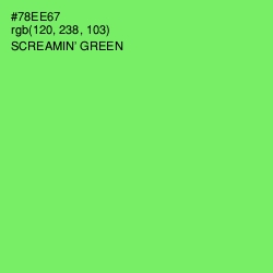 #78EE67 - Screamin' Green Color Image