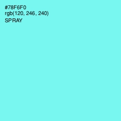 #78F6F0 - Spray Color Image