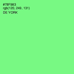 #78F983 - De York Color Image
