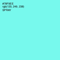 #78F9EE - Spray Color Image