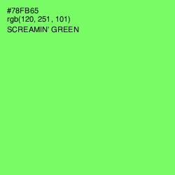 #78FB65 - Screamin' Green Color Image