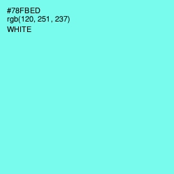 #78FBED - Aquamarine Color Image