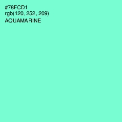 #78FCD1 - Aquamarine Color Image