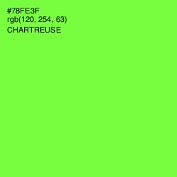 #78FE3F - Chartreuse Color Image