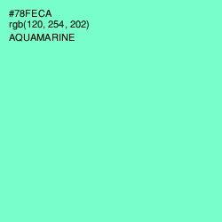 #78FECA - Aquamarine Color Image